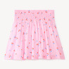 Jupe patineuse smockée imprimé cerises fille