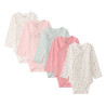 Lot de 5 bodies manches longues fantaisie pour bébé fille av