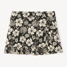 Jupe-short portefeuille imprimée florale fille