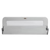Barrière de lit avec filet et poche 120cm gris