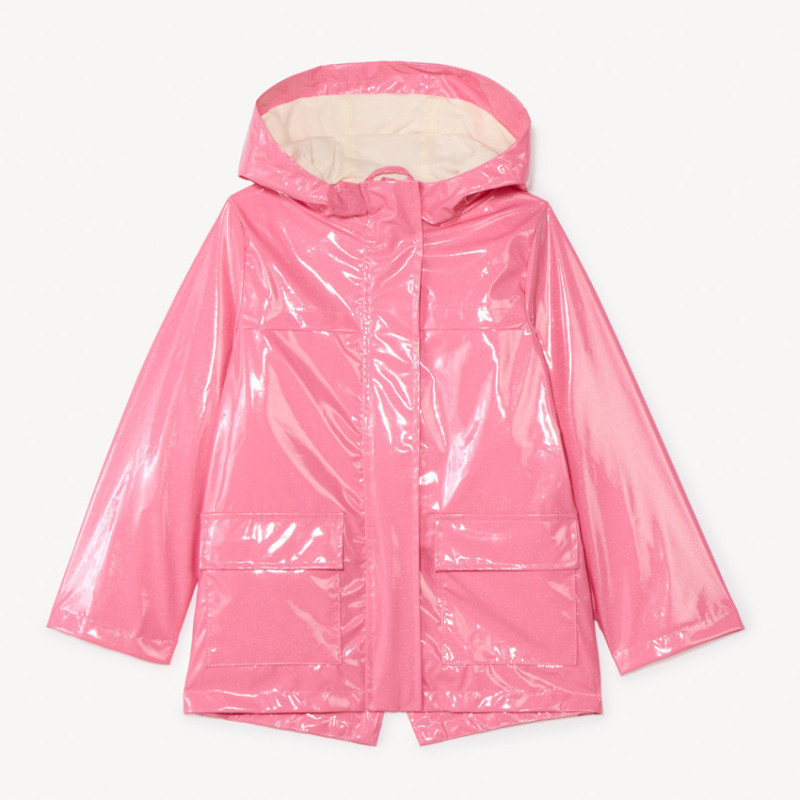 Parka gomme à capuche iridescente fille