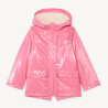 Parka gomme à capuche iridescente fille