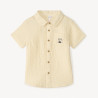 Chemise manches courtes en gaze pour bébé garçon