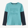 T-shirt manches longues effet 2 en 1 à motif 3D garçon