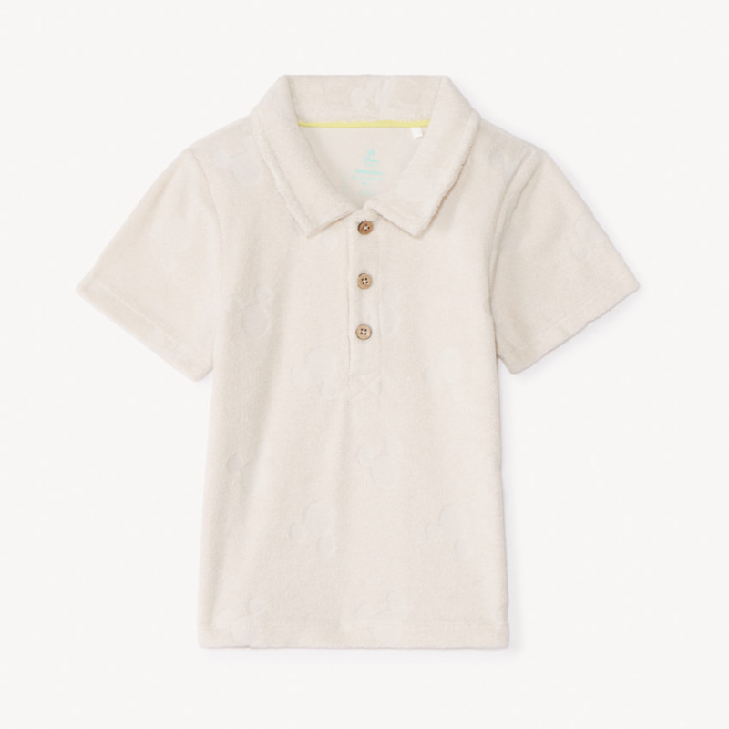Polo manches courtes éponge Mickey Disney pour bébé garçon
