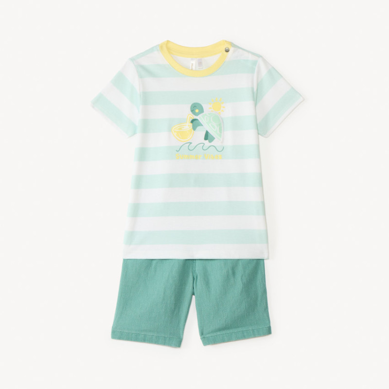 Ensemble 2 pièces t-shirt manches courtes + short pour bébé 