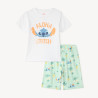 Set de pyjama court 2 pièces t-shirt + short Stitch Disney g