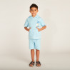 Ensemble 2 pièces t-shirt style sweat + short print surf gar