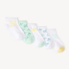 Lot de 5 paires de chaussettes courtes fantaisie pour bébé g