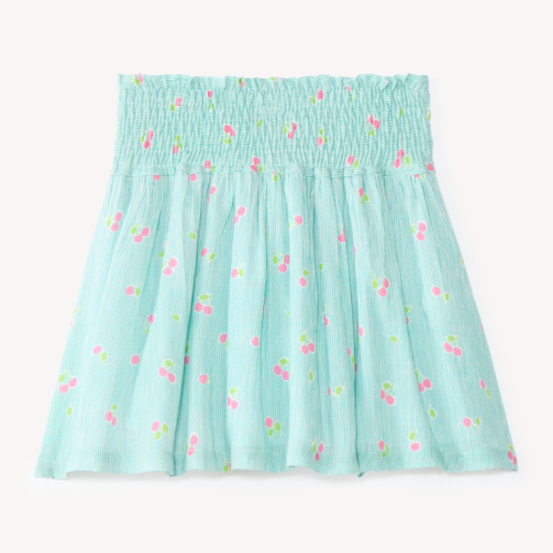 Jupe patineuse imprimé cerises fille