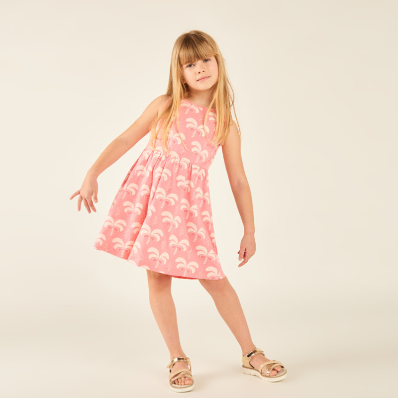 Robe débardeur imprimé fantaisie fille