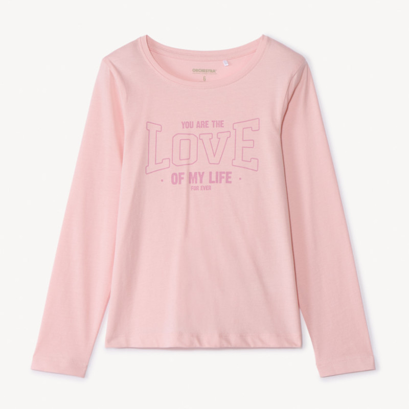 T-shirt manches longues print fantaisie fille