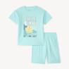 Set de pyjama court 2 pièces t-shirt + short print fantaisie