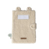 Protège carnet de santé en bouclettes Roi des Forêts beige