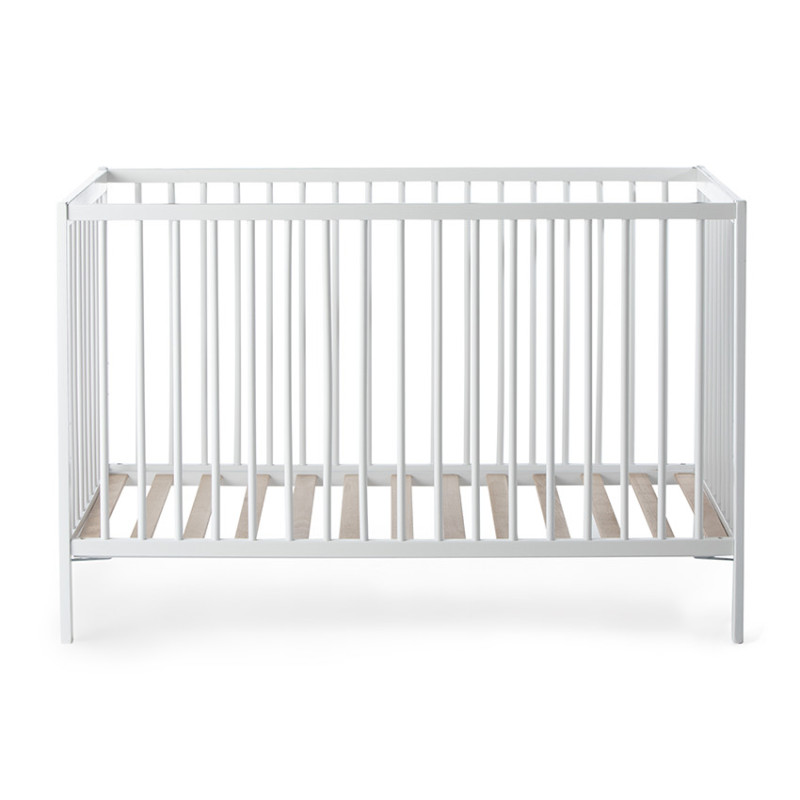 Lit en bois Tiny 60x120cm - Blanc