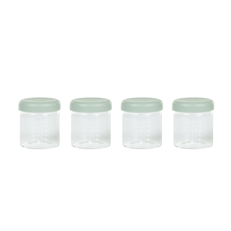 Lot de 4 pots de conservation en verre - 220 ml