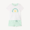 Ensemble court 2 pièces t-shirt + short fantaisie pour bébé 