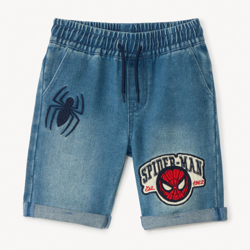 Bermuda en jean Spider-Man Marvel garçon