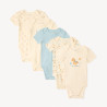 Lot de 5 bodies manches courtes design petit cheval pour béb