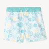 Short de bain motifs fantaisie coquillages garçon