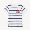 T-shirt manches courtes à rayures broderie Flash McQueen Dis