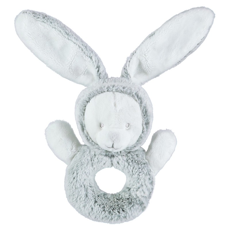 Hochet en sherpa forme lapin