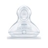 Lot 2 tétines en silicone T1 Large- Transparent