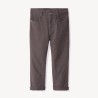 Pantalon slim en twill effet crinkle garçon