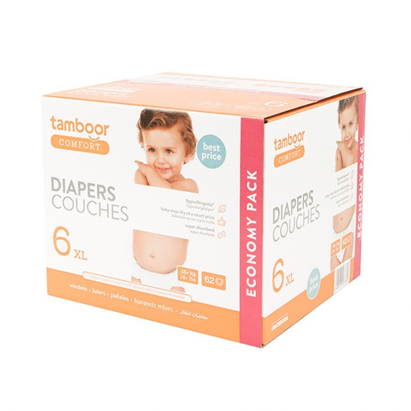 Couche hypoallergénique Comfort taille 6 - x62