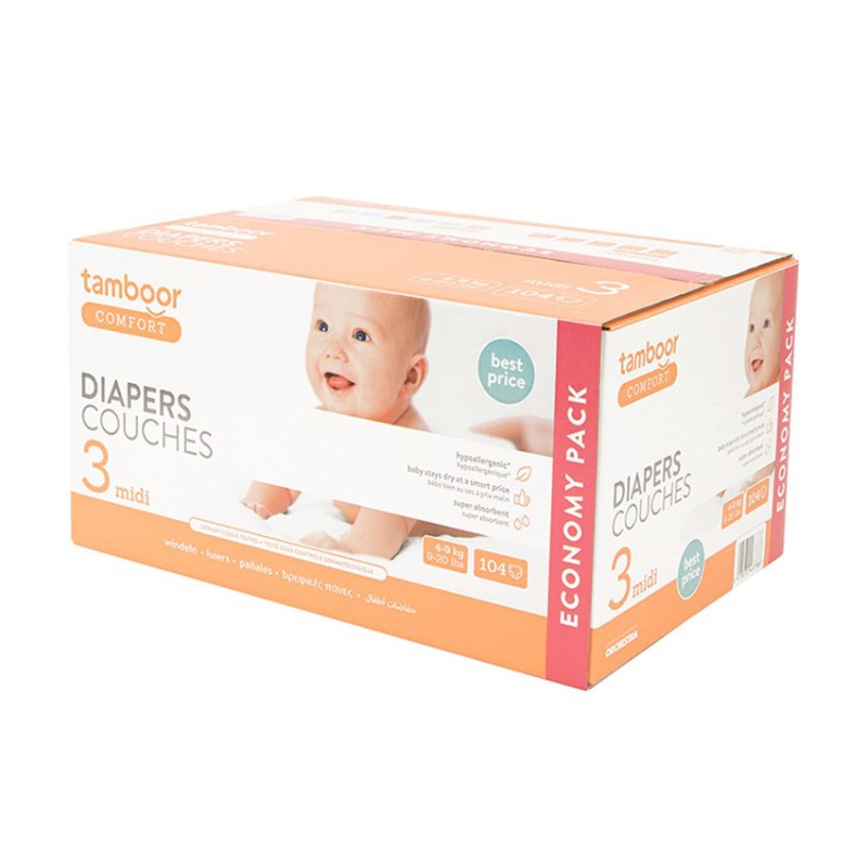 Couche hypoallergénique Comfort taille 3 - x104