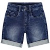 Bermuda en jean avec revers garçon