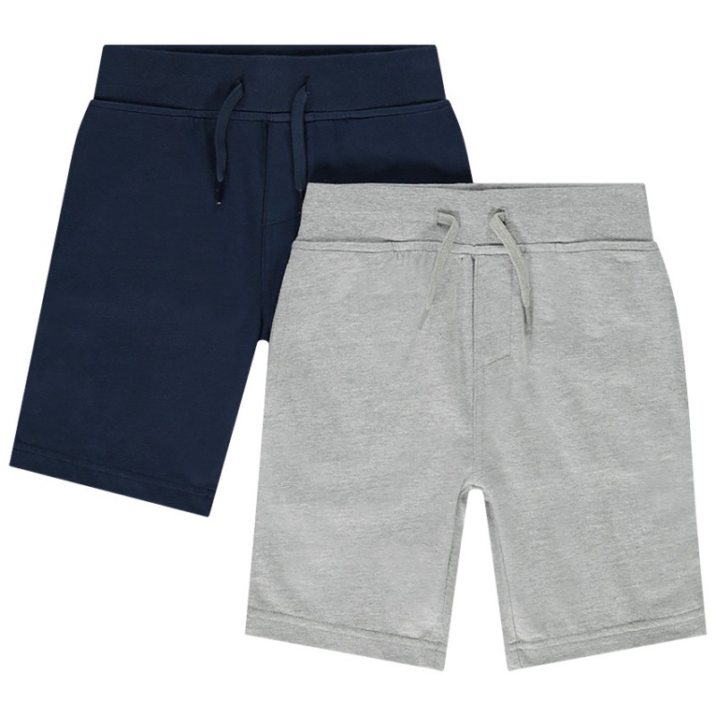 Lot de 2 bermudas unis en maille