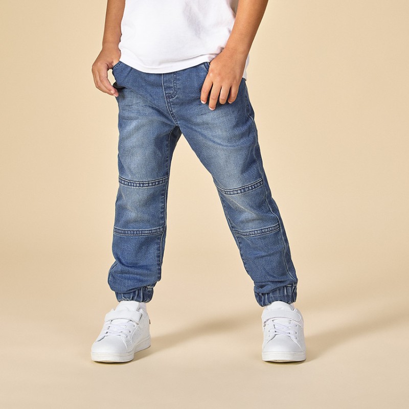 Jean jogger effet délavé garçon