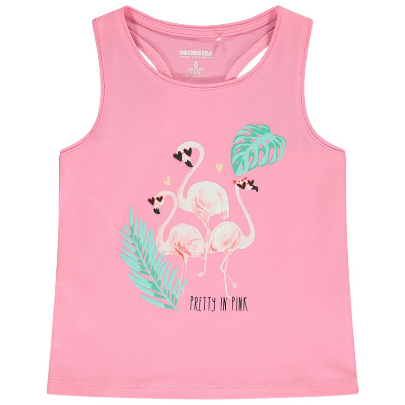 Débardeur en jersey avec print fantaisie fille