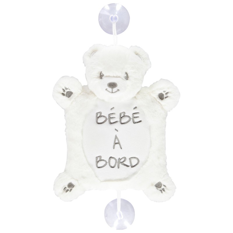 Bébé à bord Léon peluche à ventouses