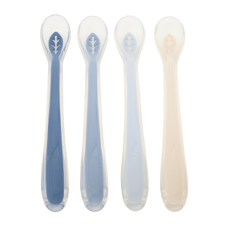 Lot de 4 cuillères en silicone Miamix bleu