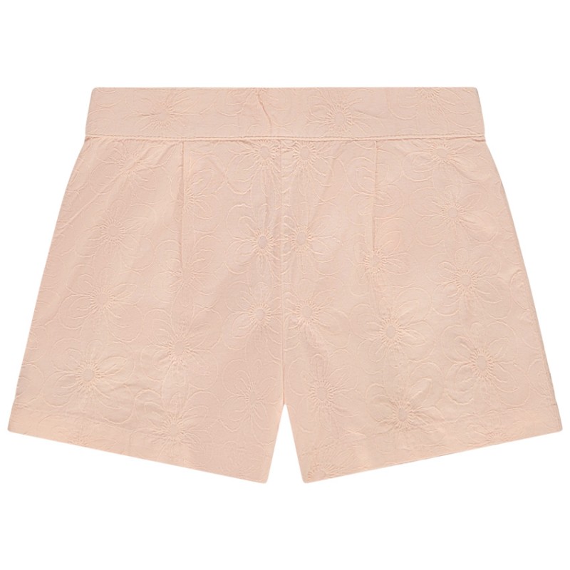 Short en broderie anglaise florale fille