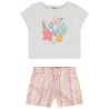 Set 2 pièces t-shirt manches courtes print fantaisie + short