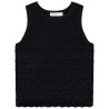Débardeur uni en crochet ajouré fille