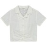Chemisier manches courtes en broderie anglaise fille